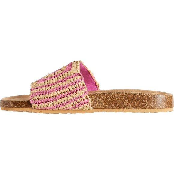NEW VINTAGE HAVANA Mimi Crochet Slide Sandals pink For Women 253 - Picture 5 of 6